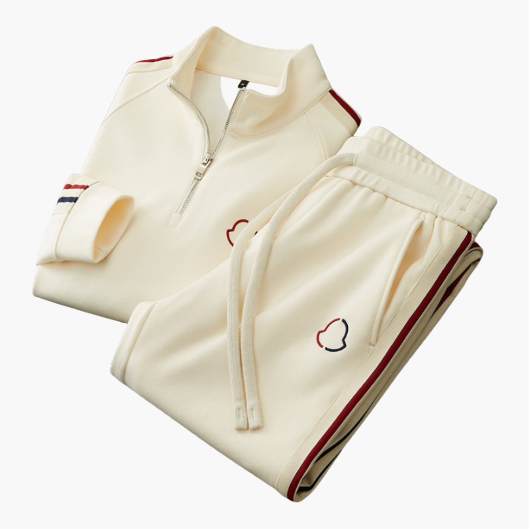 Survêtement Homme Style Moderne Demi-Zip Polyvalent pour Loisirs et Sport
